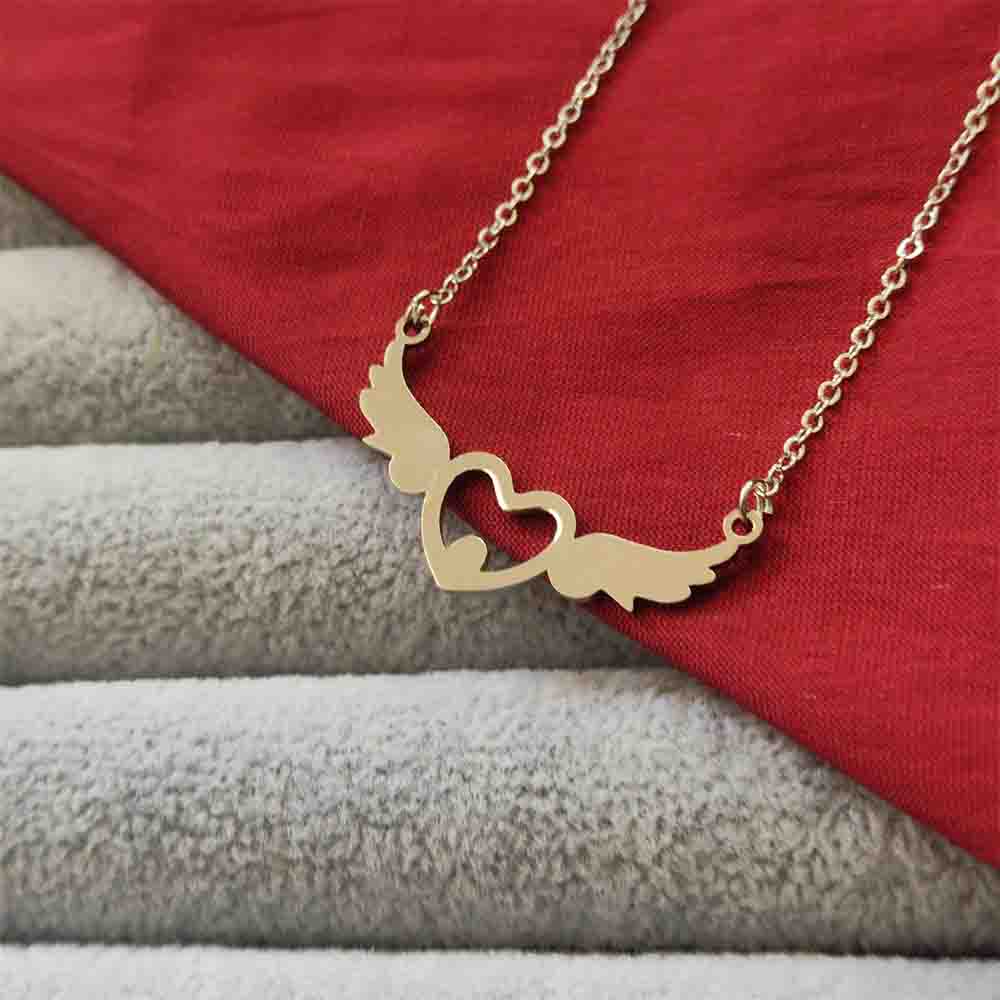 The99Jewel Heart Wings Chain Pendant - 113114610RG