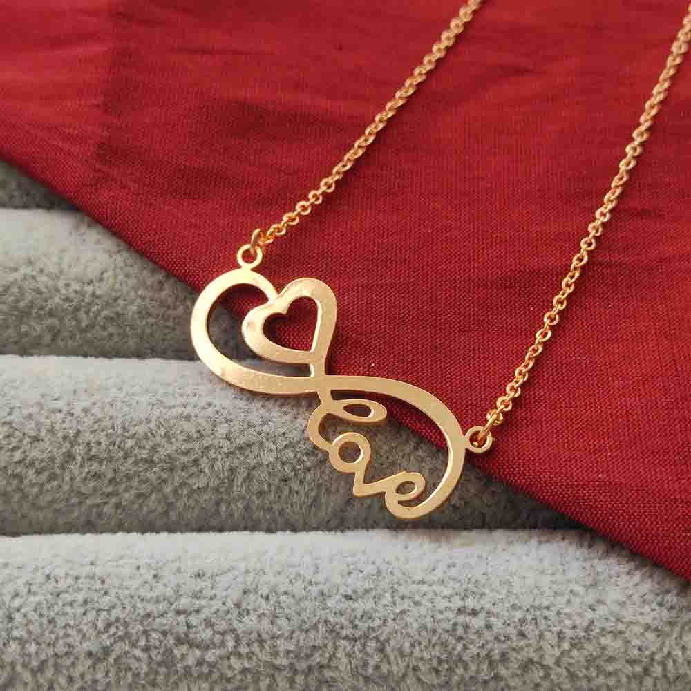 The99Jewel Infinity Heart Shape Chain Pendant - 113114611RG