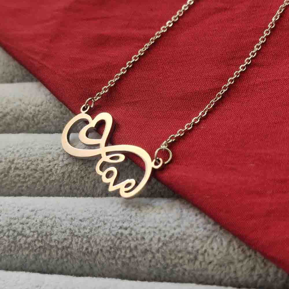 The99Jewel Infinity Heart Shape Chain Pendant - 113114611RG