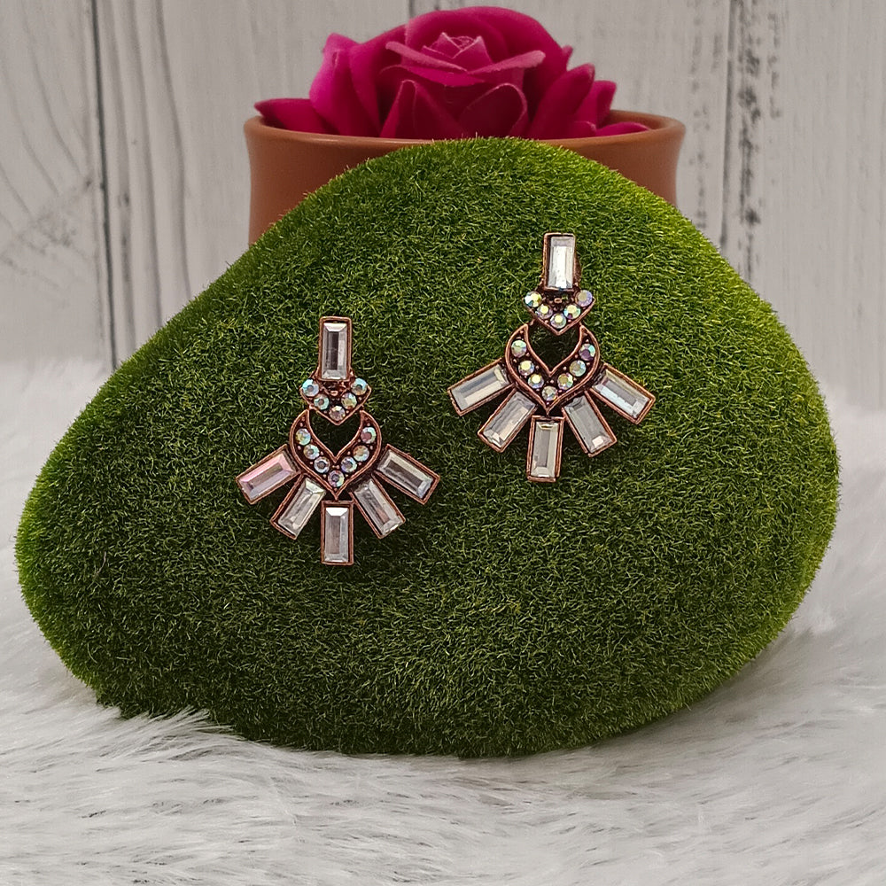 The99Jewel Rose Gold Plated Ethnic Statement  Earrings