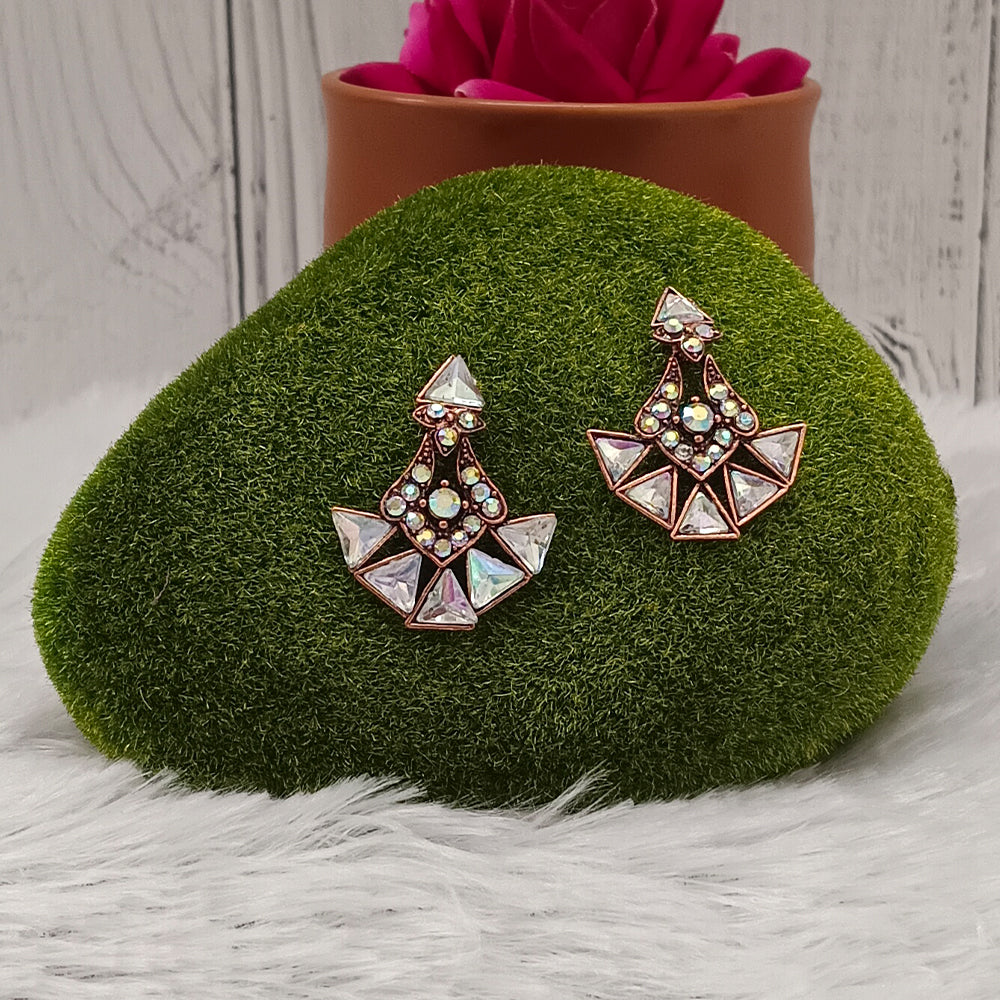 The99Jewel Rose Gold Plated Ethnic Statement  Earrings