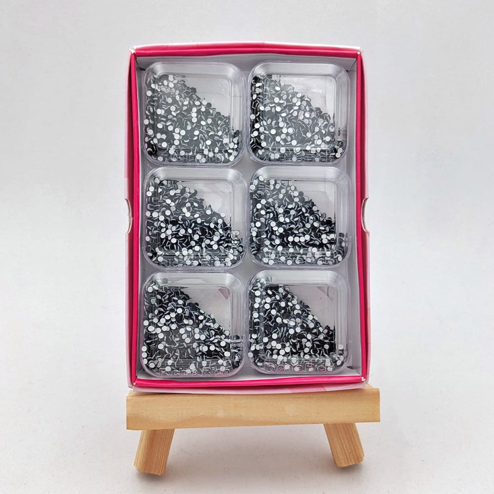 The99Jewel Round Shape Bindi In Black Color