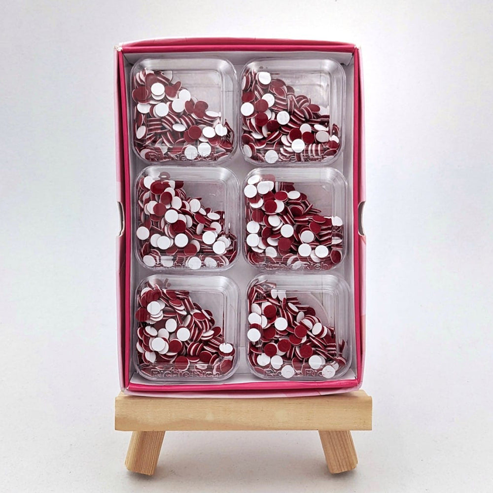 The99Jewel Round Shape Bindi In Maroon Color