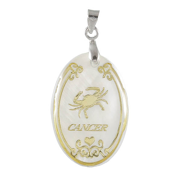 The99Jewel Cancer Oval Shape Pendant