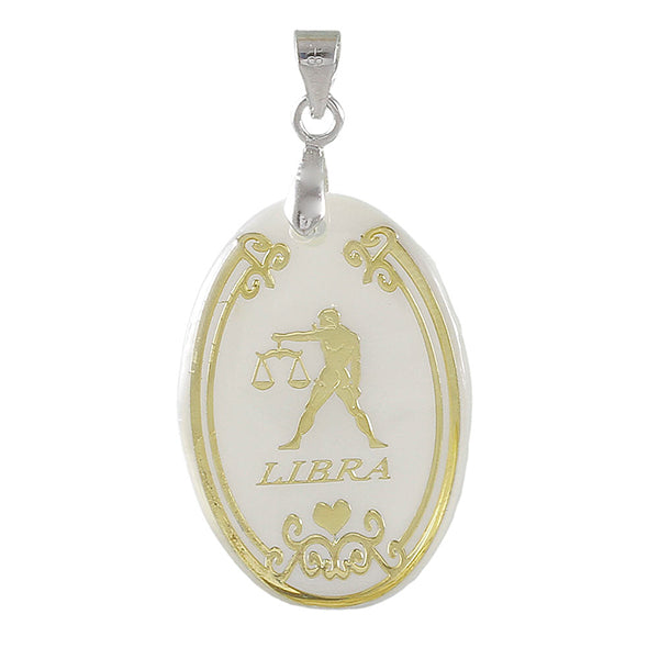 The99Jewel Libra Oval Shape Pendant