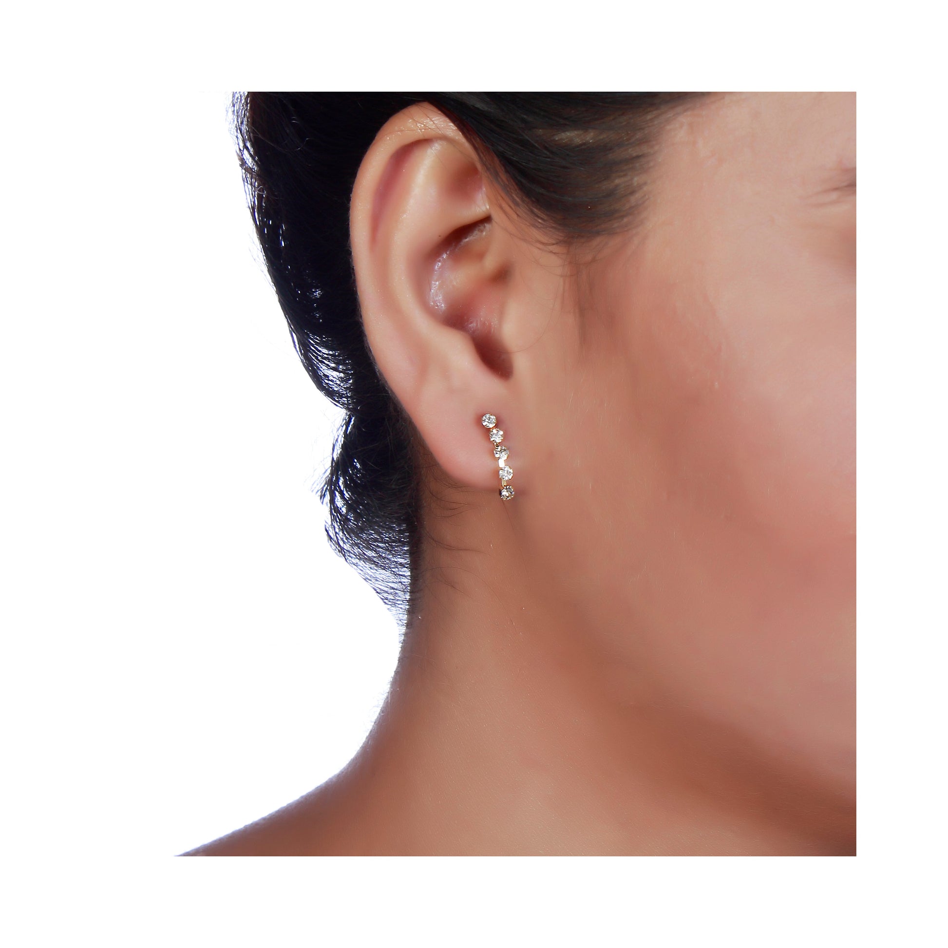 The99Jewel Austrian Stone Gold Plated Necklace Set With Bracelet