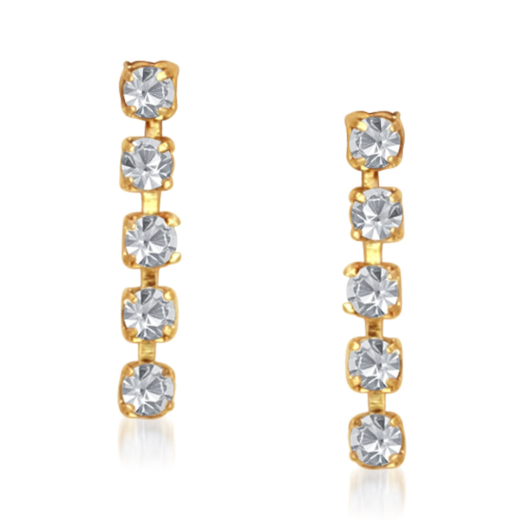 The99Jewel Austrian Stone Gold Plated Necklace Set With Bracelet