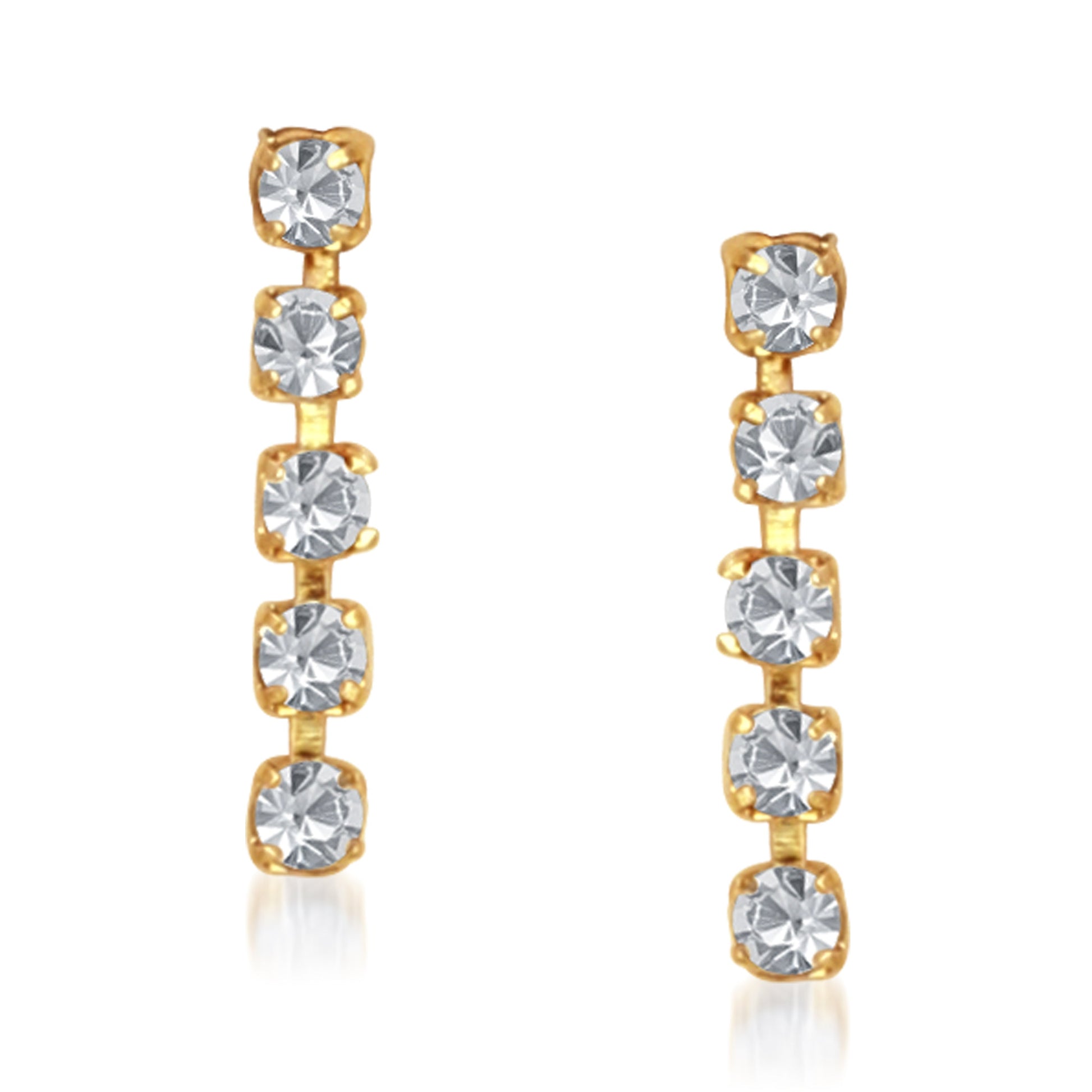 The99Jewel Austrian Stone Gold Plated Necklace Set With Bracelet