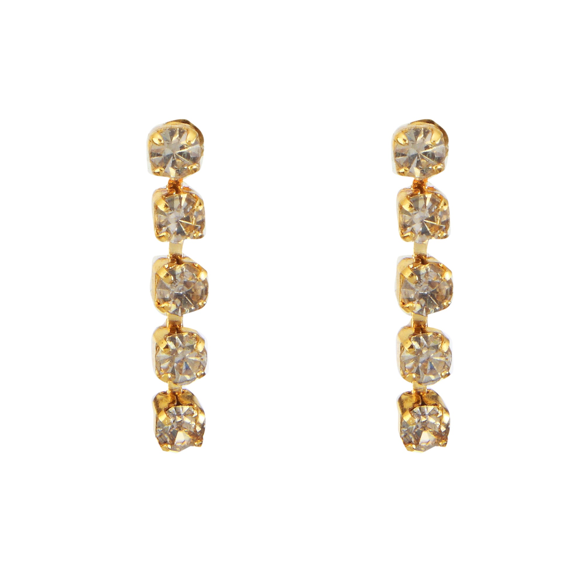 The99Jewel Gold Plated Necklace Set With Bracelet