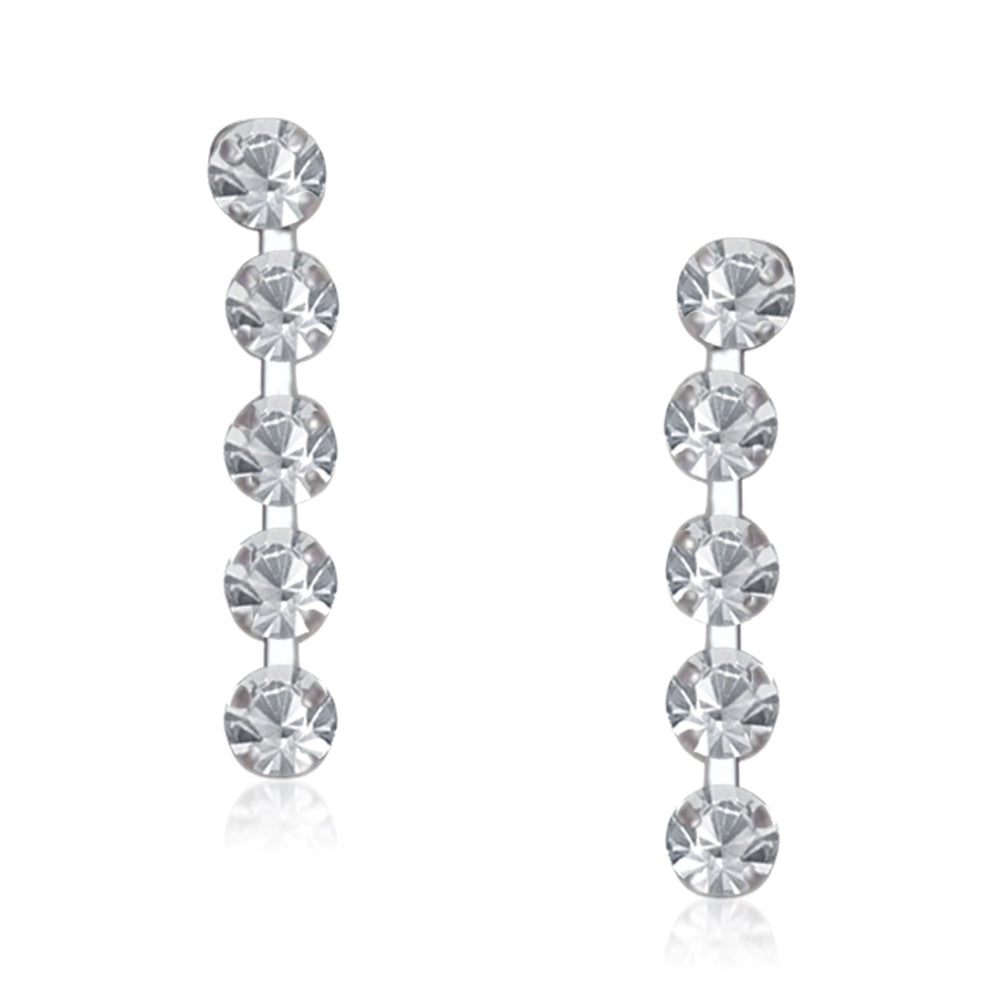 The99Jewel Silver Plated Necklace Set With Bracelet