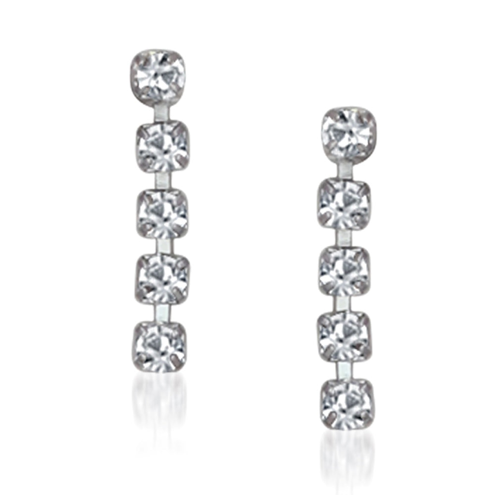 The99Jewel Silver Plated Necklace Set With Bracelet