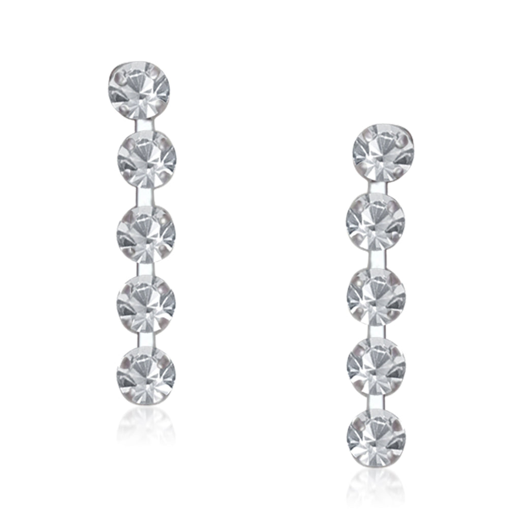 The99Jewel Austrian Stone Silver Plated Necklace Set With Bracelet