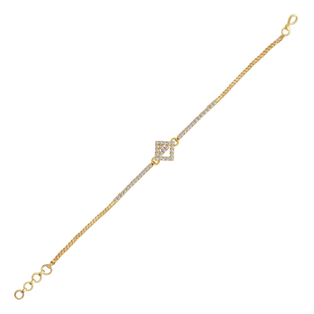 The99Jewel Stone Gold Plated Necklaces Set With Bracelet