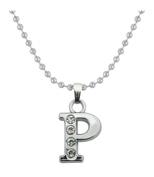 Stunning Silver Plated Alphabet Chain Pendant