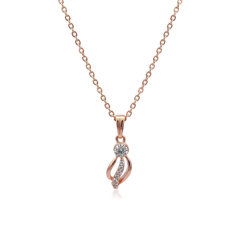 The99Jewel Delicate Twisted drop Chain Pendent For Everyday wear