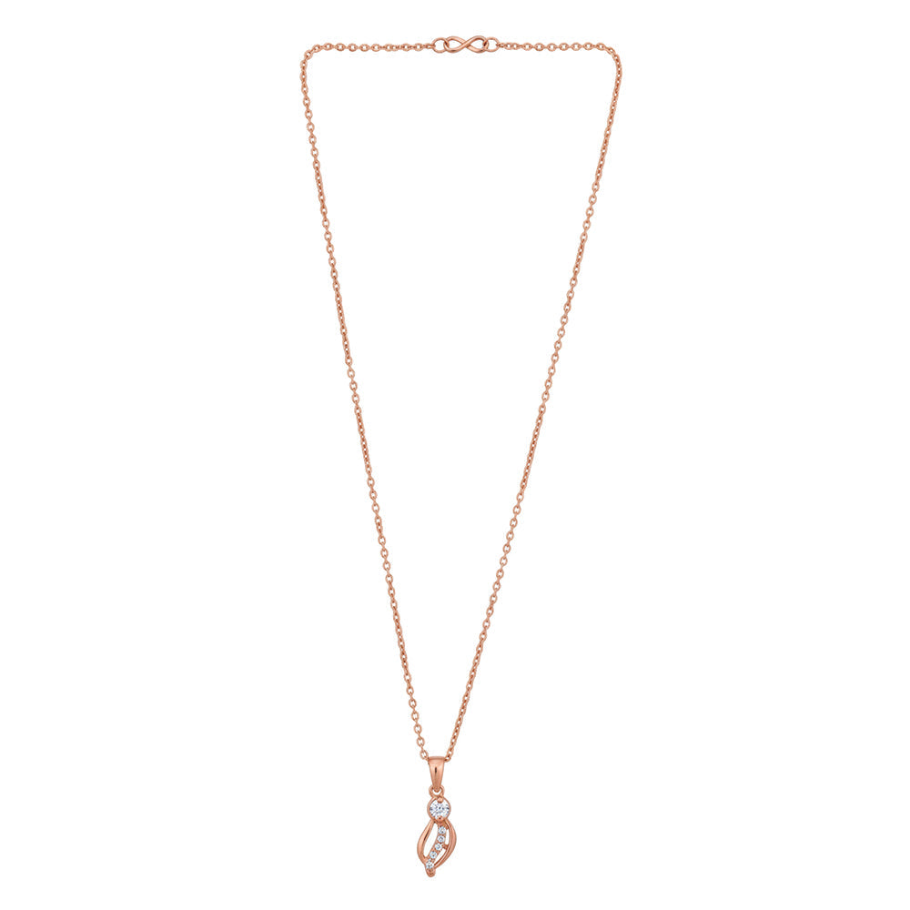 The99Jewel Delicate Twisted drop Chain Pendent For Everyday wear