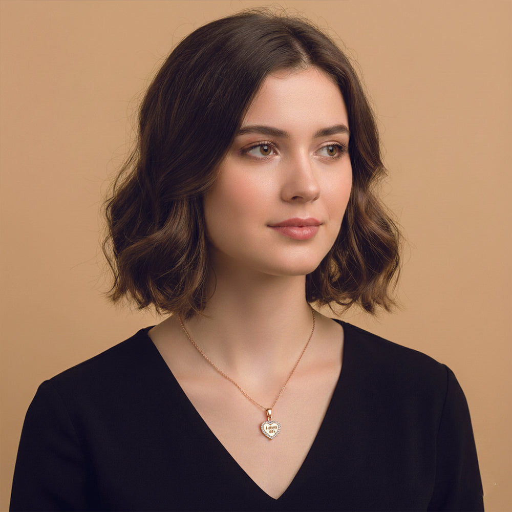 The99Jewel  Graceful Heart Chain Pendent for casual wear