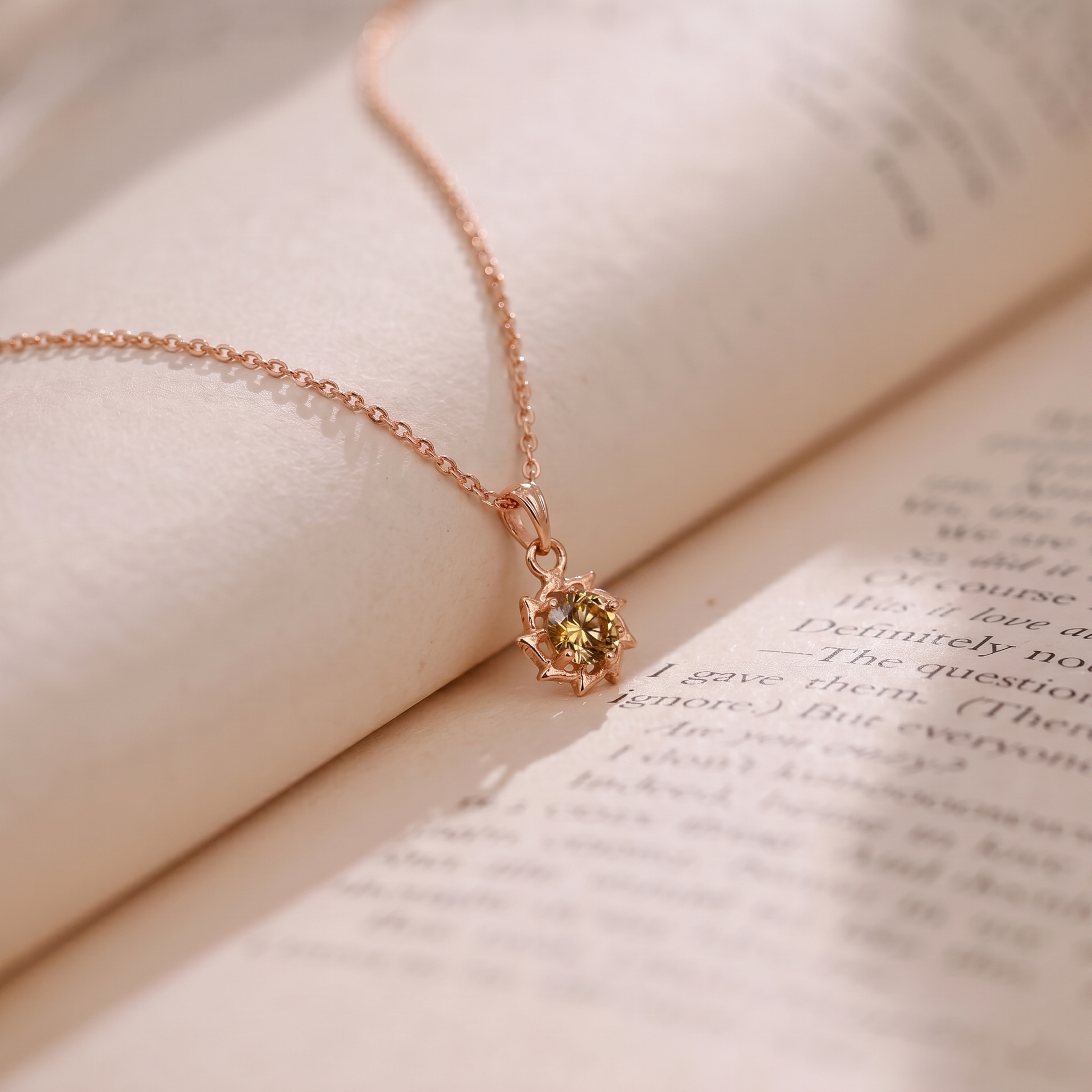 The99Jewel Rose Gold Plated Floral Stylish Chain Pendant For Women & Girls