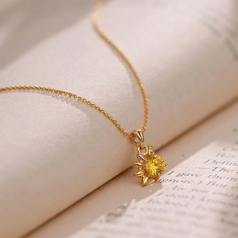 The99Jewel Rose Gold Plated Stylish Chain Pendant For Women & Girls