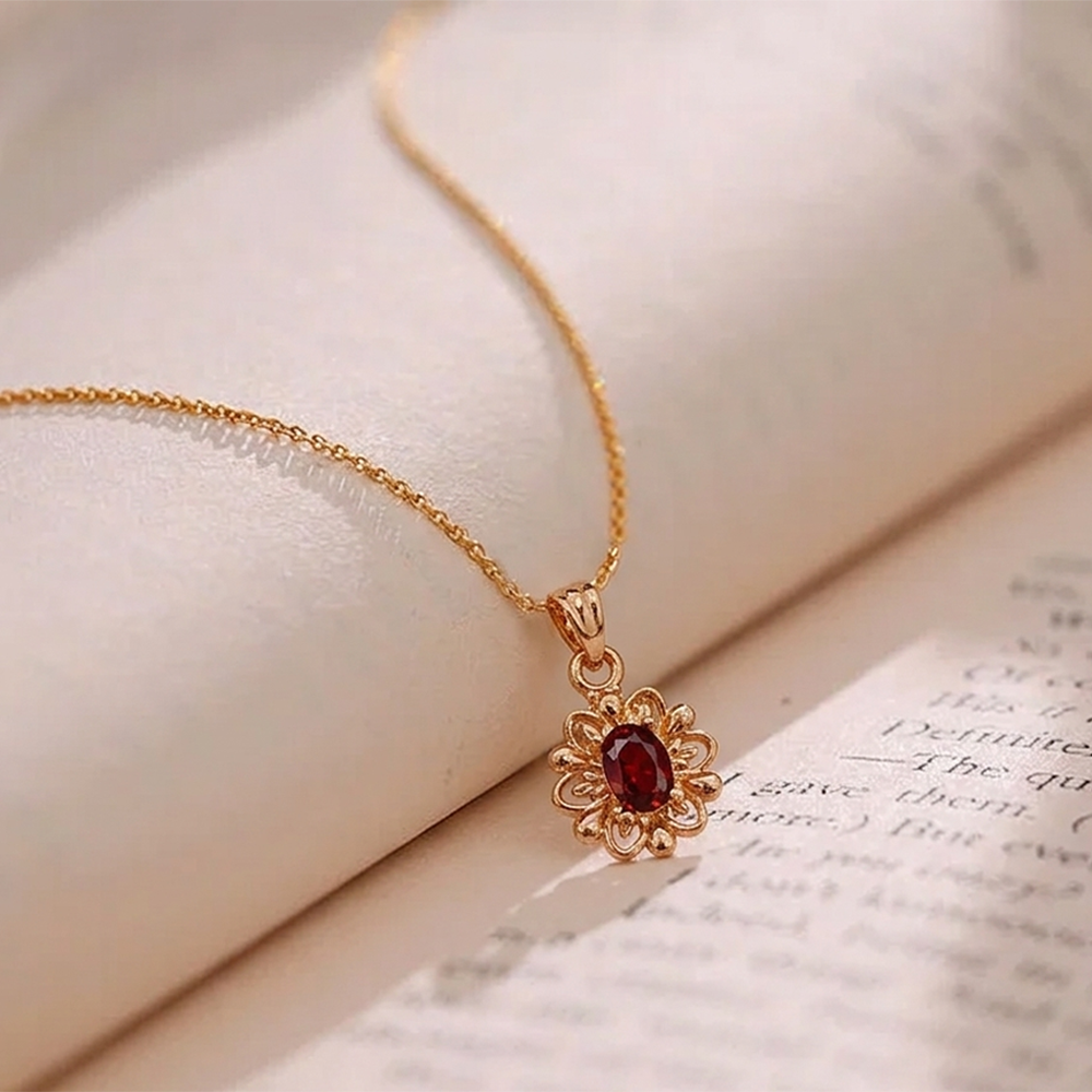 The99Jewel Crystal Stone Chain Pendant For Women/ Girls