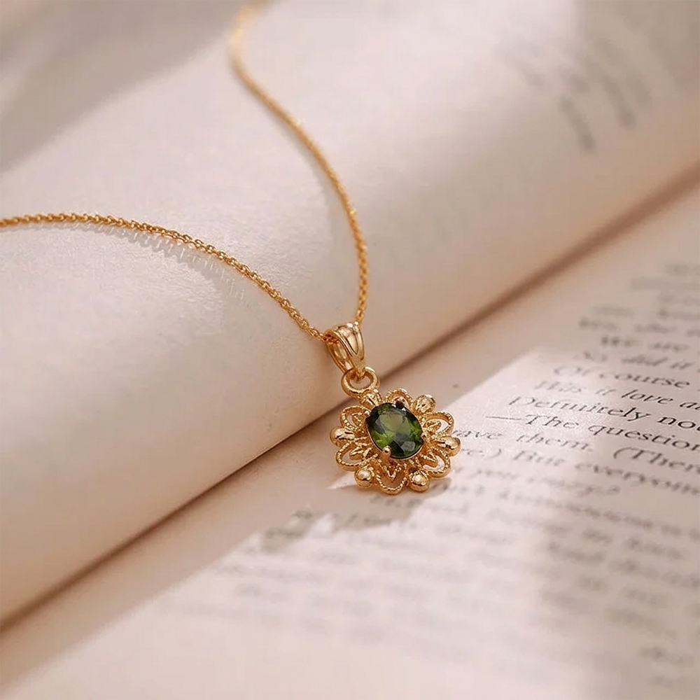 The99Jewel Crystal Stone Chain Pendant For Women/ Girls