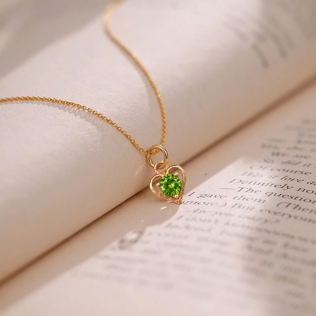 The99Jewel Rose Gold Plated Heart Shape Stylish Chain Pendant For Women & Girls