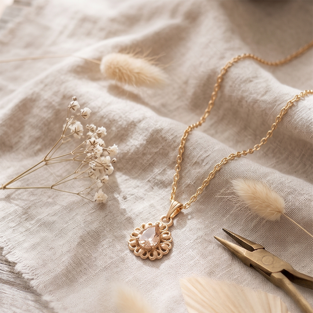 The99Jewel Crystal Stone Chain Pendant For Women/ Girls