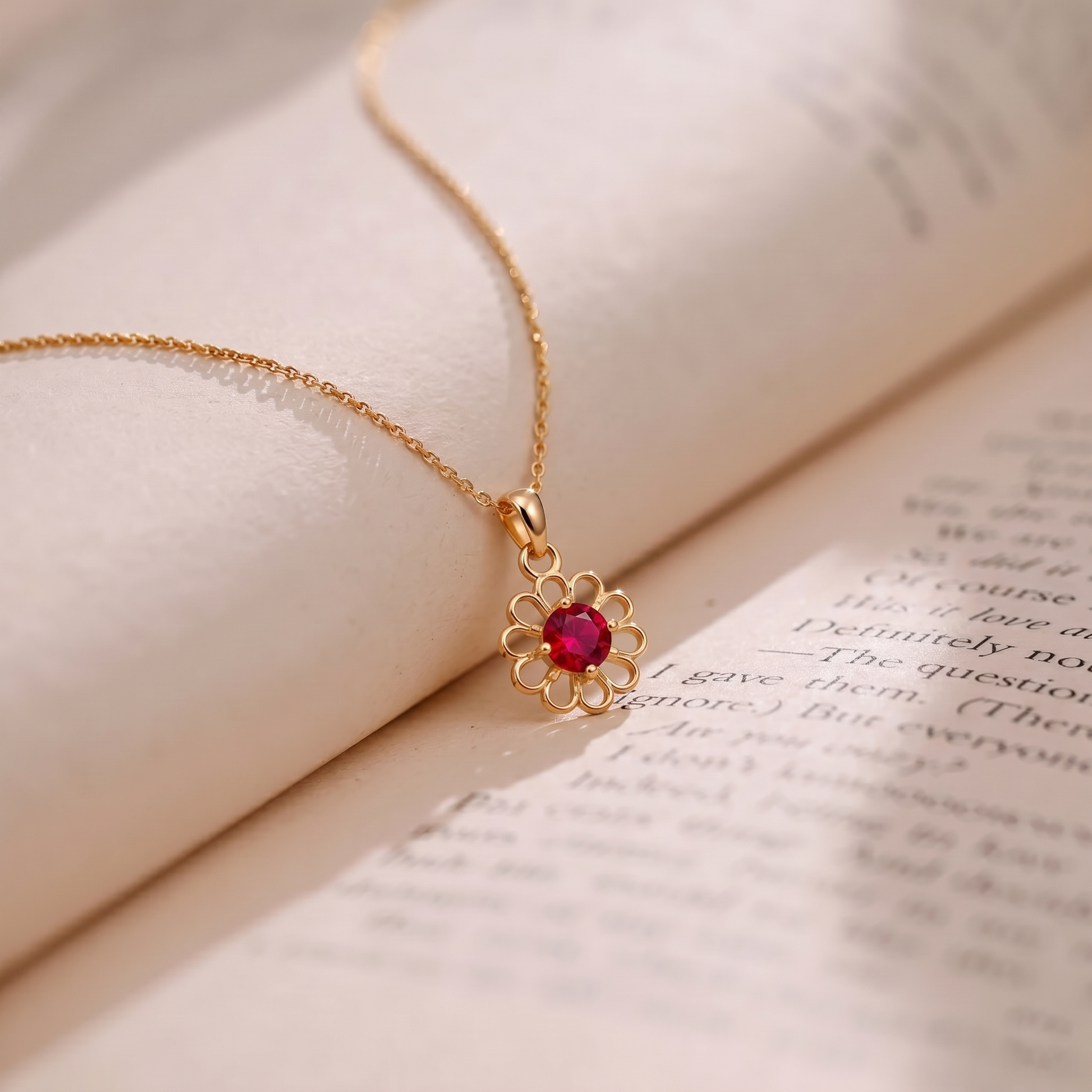 The99Jewel Rose Gold Plated Floral Stylish Chain Pendant For Women & Girls