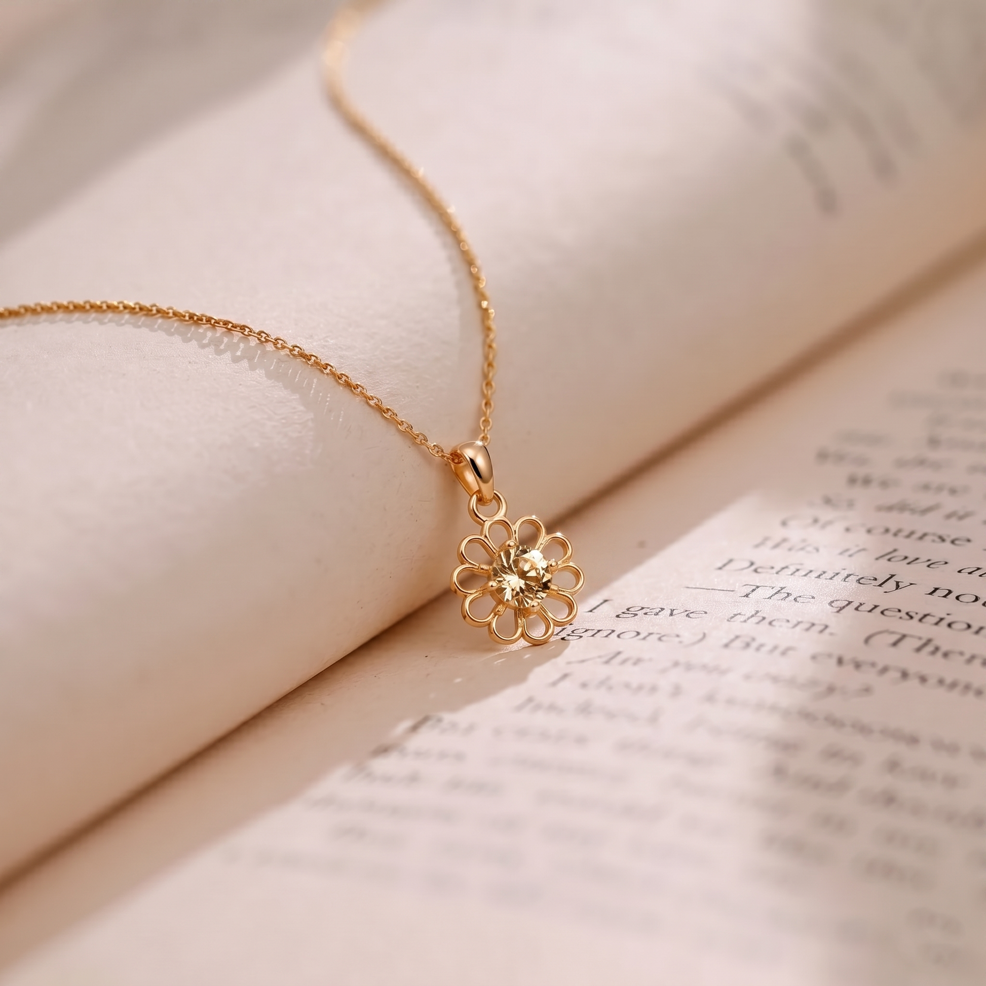 The99Jewel Rose Gold Plated Floral Stylish Chain Pendant For Women & Girls