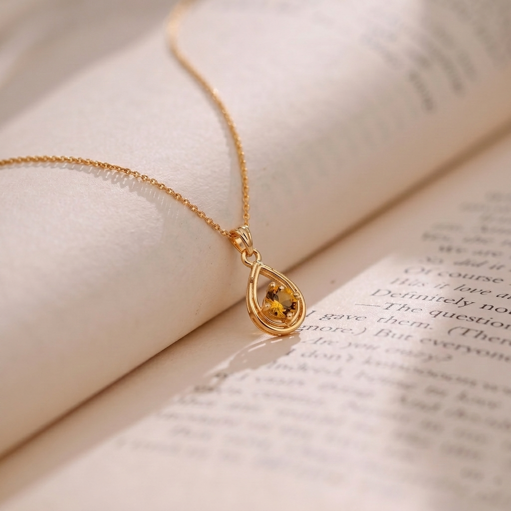 The99Jewel Rose Gold Plated Stylish Chain Pendant For Women & Girls
