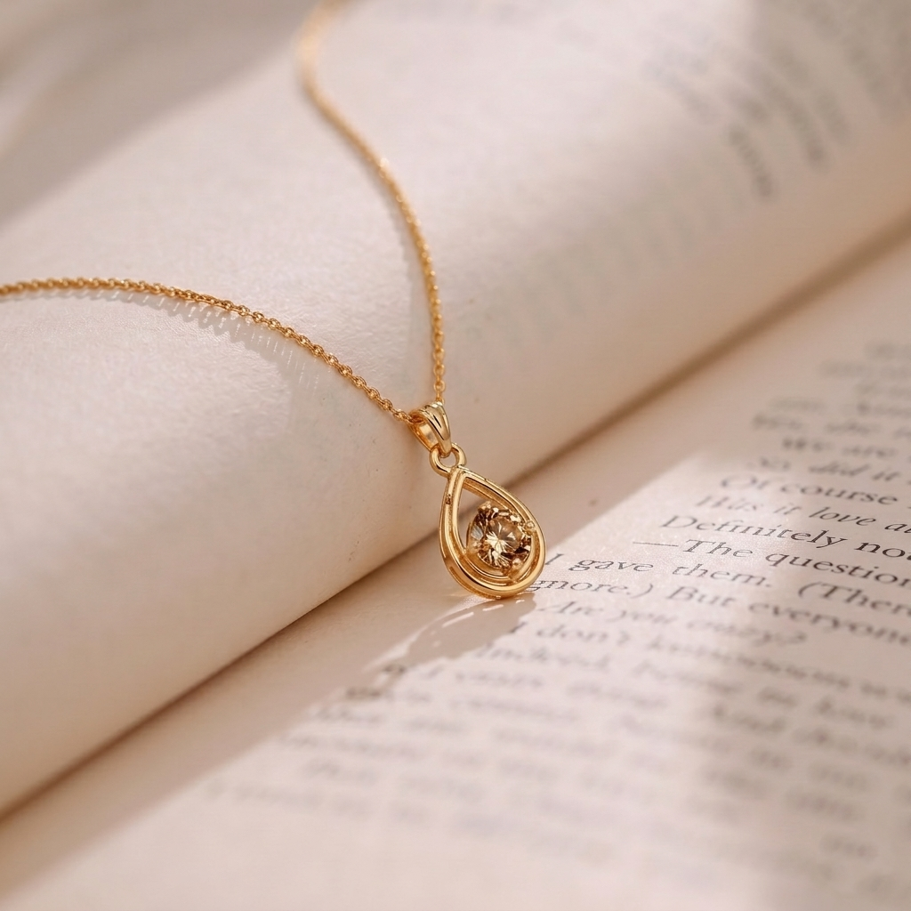 The99Jewel Rose Gold Plated Stylish Chain Pendant For Women & Girls