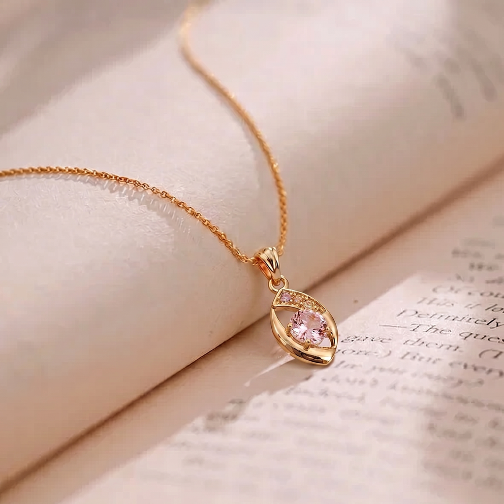 The99Jewel Rose Gold Plated Stylish Chain Pendant For Women & Girls