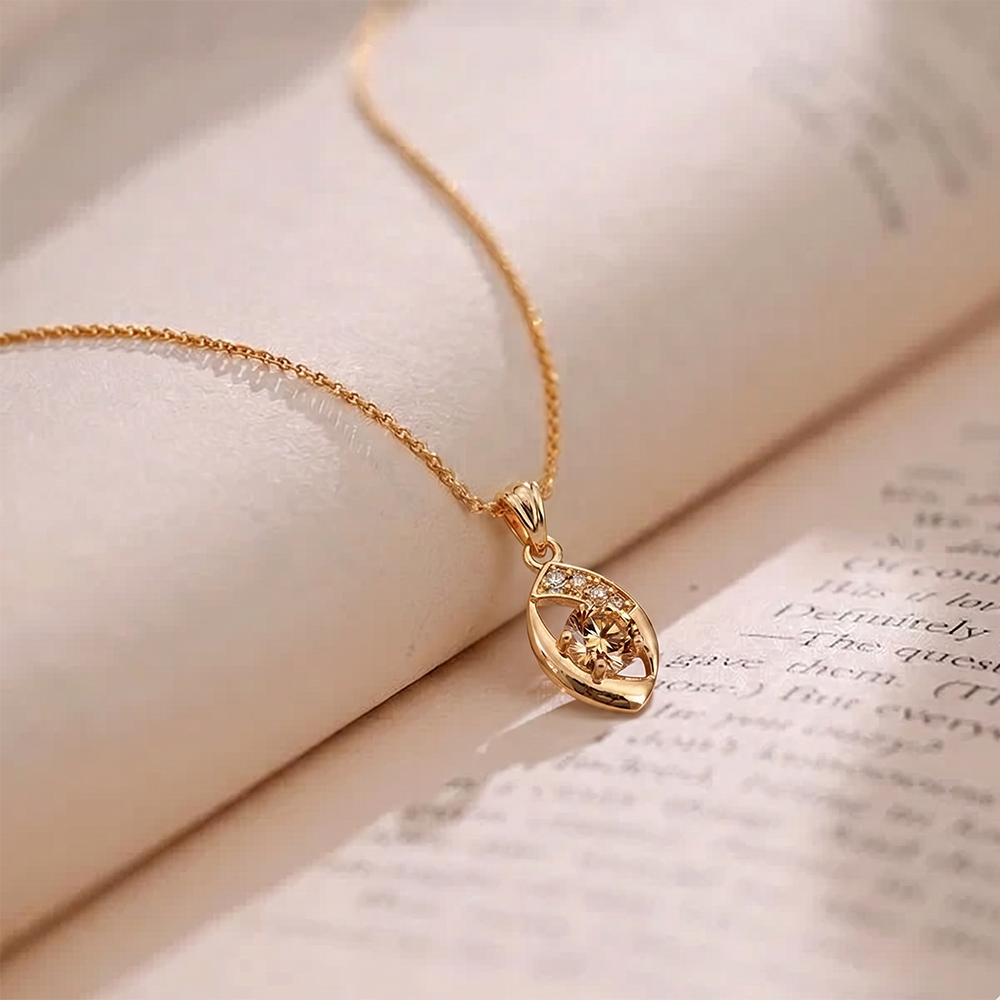 The99Jewel Rose Gold Plated Stylish Chain Pendant For Women & Girls