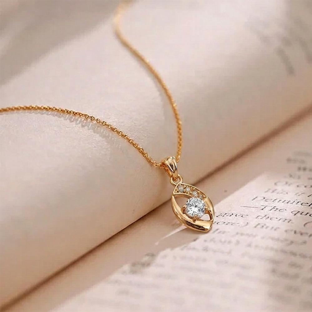 The99Jewel Rose Gold Plated Stylish Chain Pendant For Women & Girls