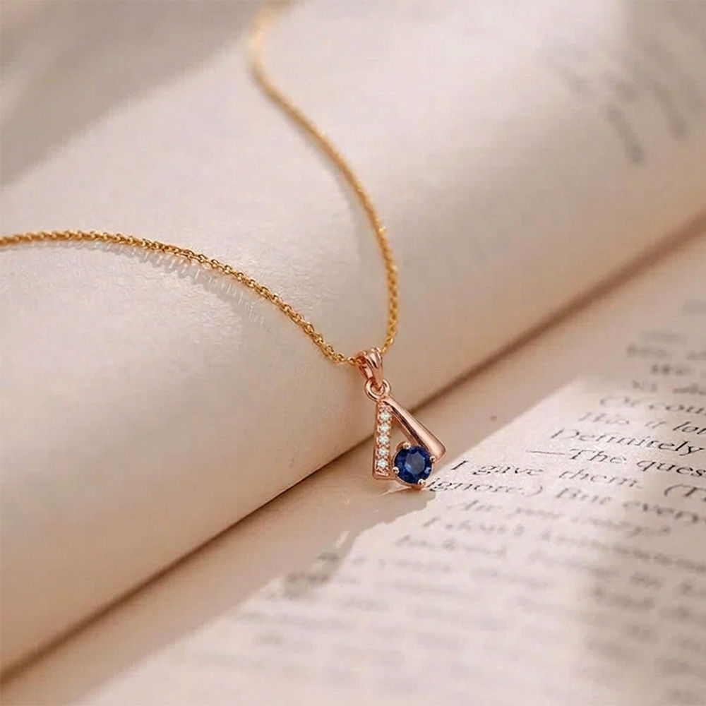The99Jewel Rose Gold Plated Stylish Chain Pendant For Women & Girls
