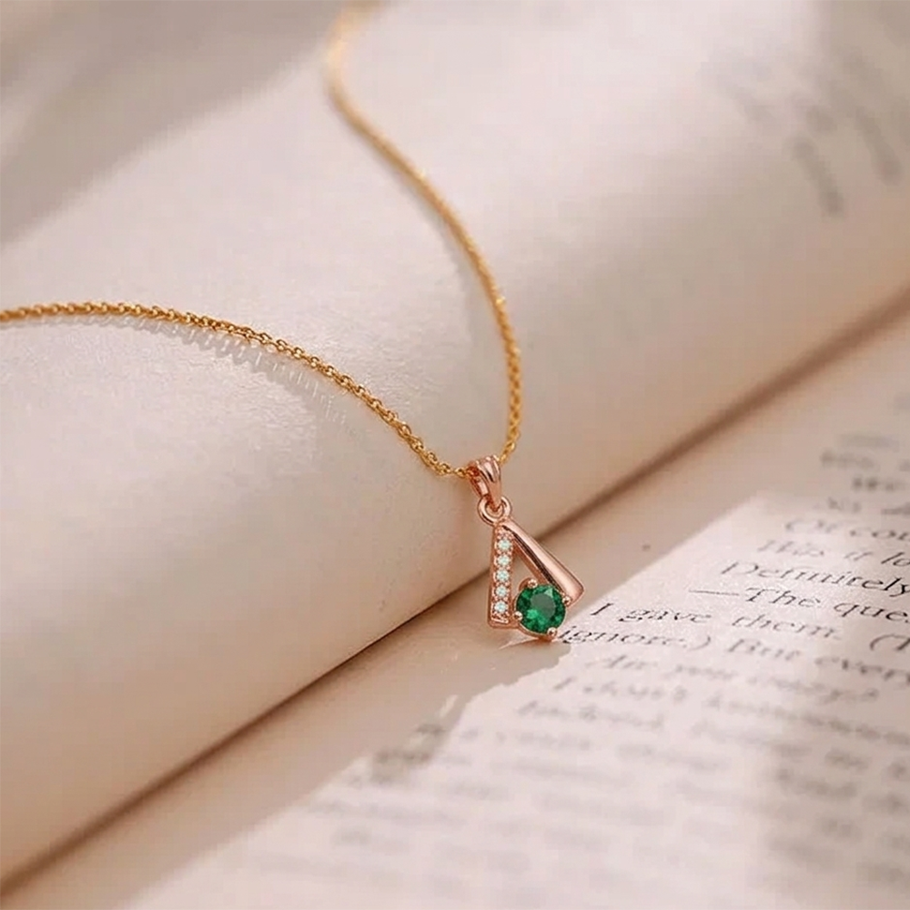 The99Jewel Rose Gold Plated Stylish Chain Pendant For Women & Girls