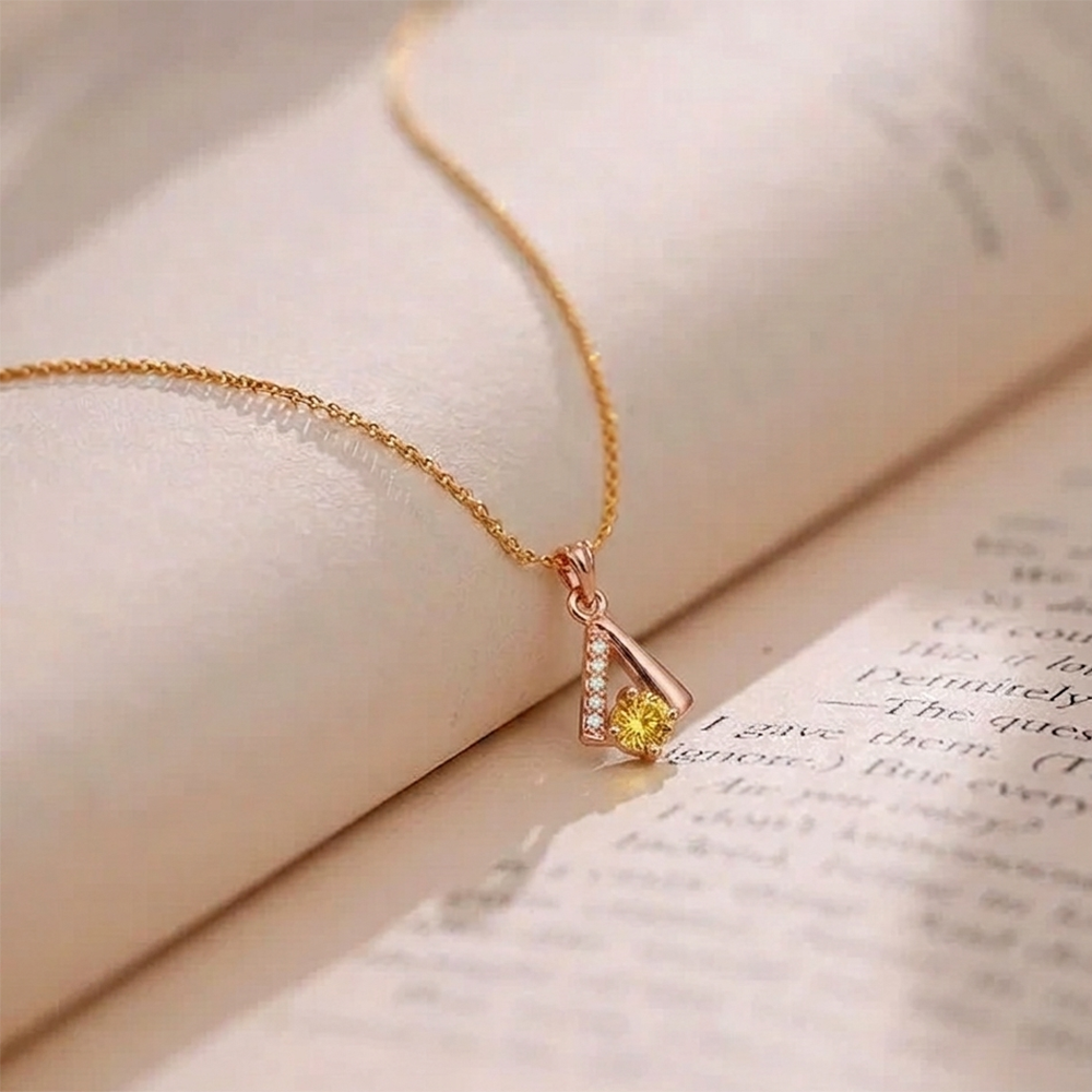 The99Jewel Rose Gold Plated Stylish Chain Pendant For Women & Girls