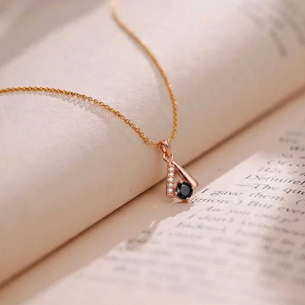 The99Jewel Rose Gold Plated Stylish Chain Pendant For Women & Girls
