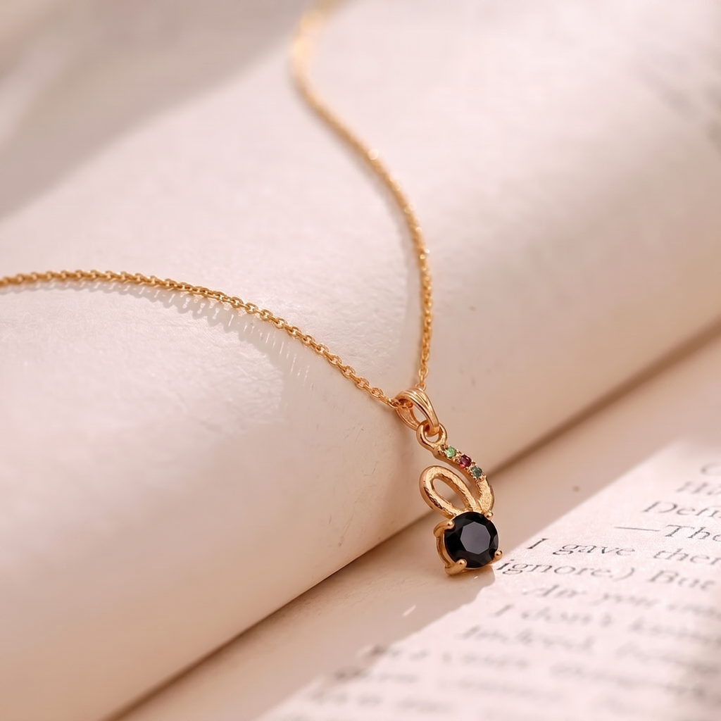 The99Jewel Rose Gold Plated Stylish Chain Pendant For Women & Girls
