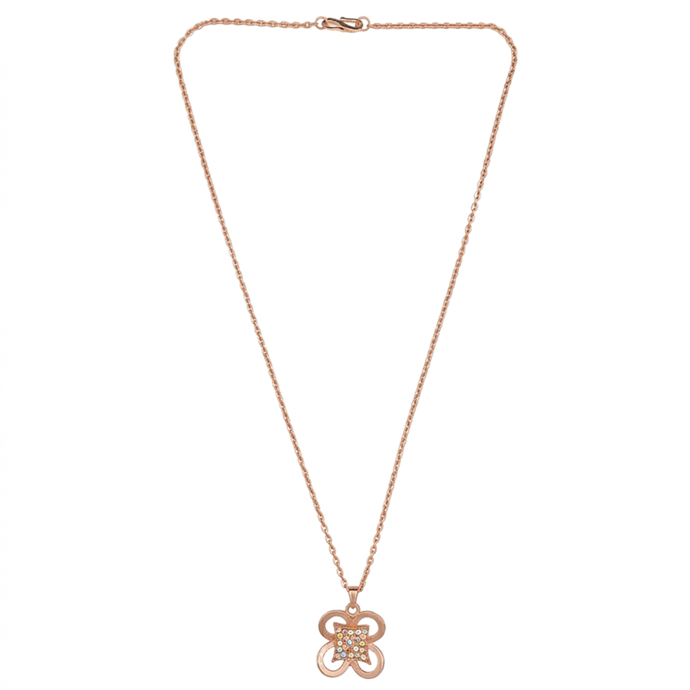 The99Jewel Flower Chain Pendant For Women/ Girls