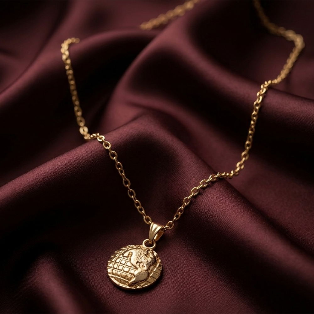 The99Jewel Rose Gold Plated Stylish Chain Pendant For Women & Girls