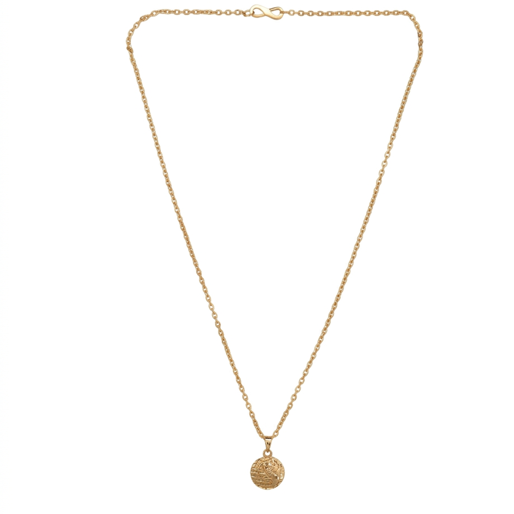 The99Jewel Rose Gold Plated Stylish Chain Pendant For Women & Girls