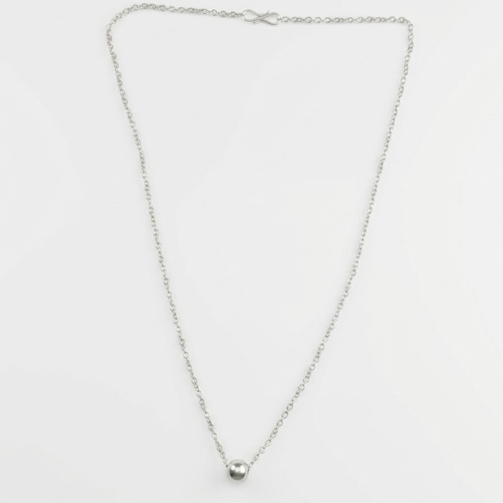 The99Jewel Silver Plated Chain Pendant For Women/ Girls
