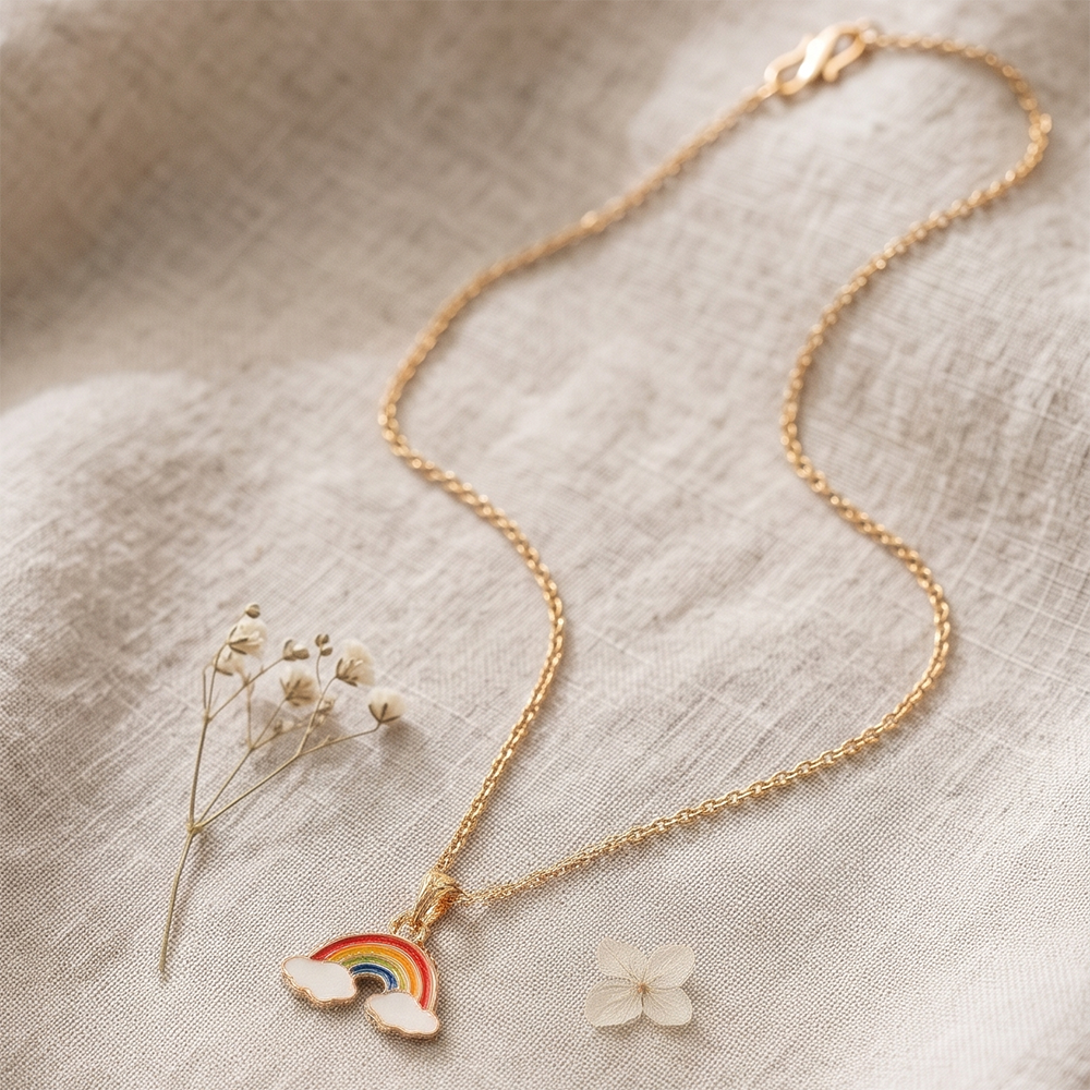 The99Jewel Elegant Colorful Rainbow Meenakari Chain Pendant For Women/ Girls