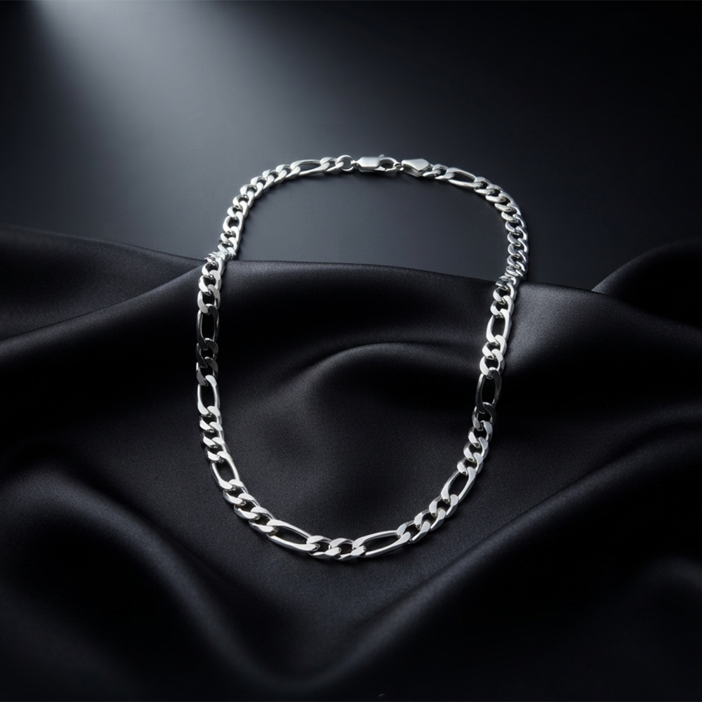 The99Jewel Trendy Figaro link chain Necklace for Men | Contemporary Fashion Accessory
