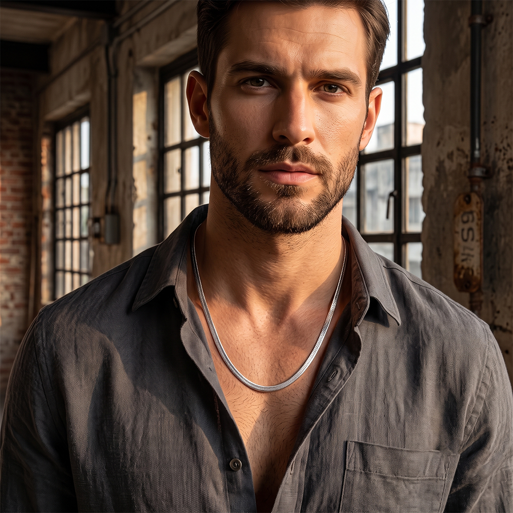 The99Jewel Trendy snake chain Necklace for Men | Contemporary Fashion Accessory