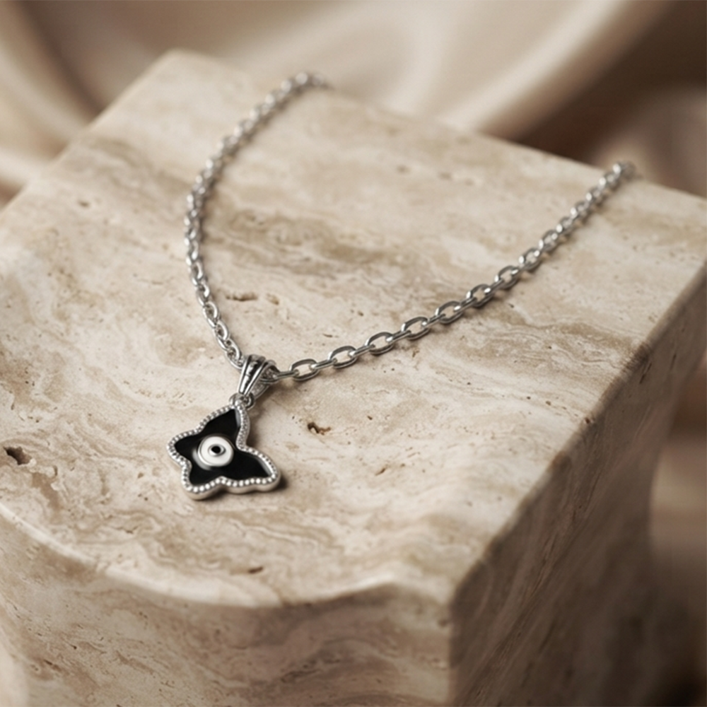 The99Jewel Silver Plated Butterfly Shape  Chain Pendant for Women