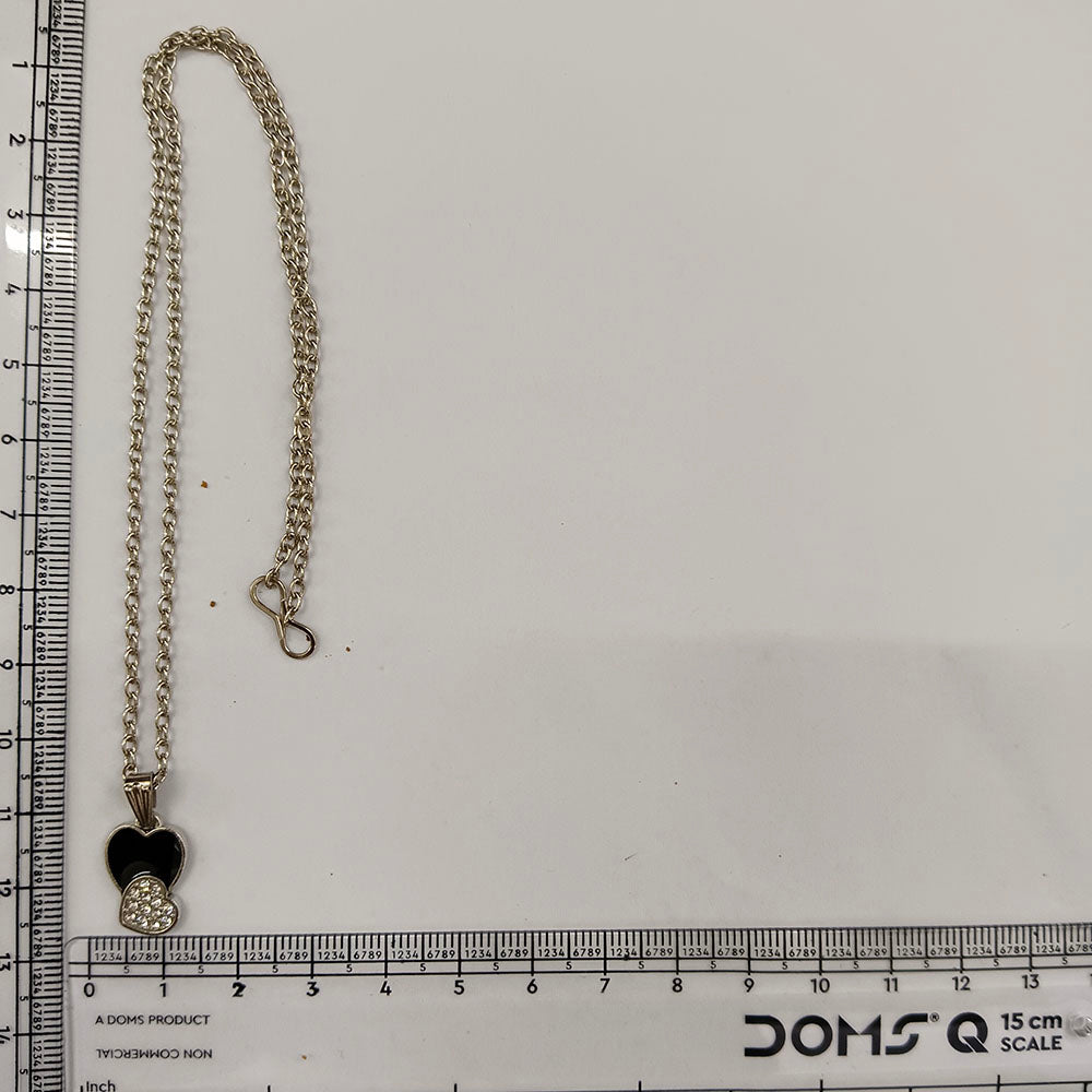 The99Jewel Fashion Silver Plated Austrian Stone Heart Shape Chain Pendant