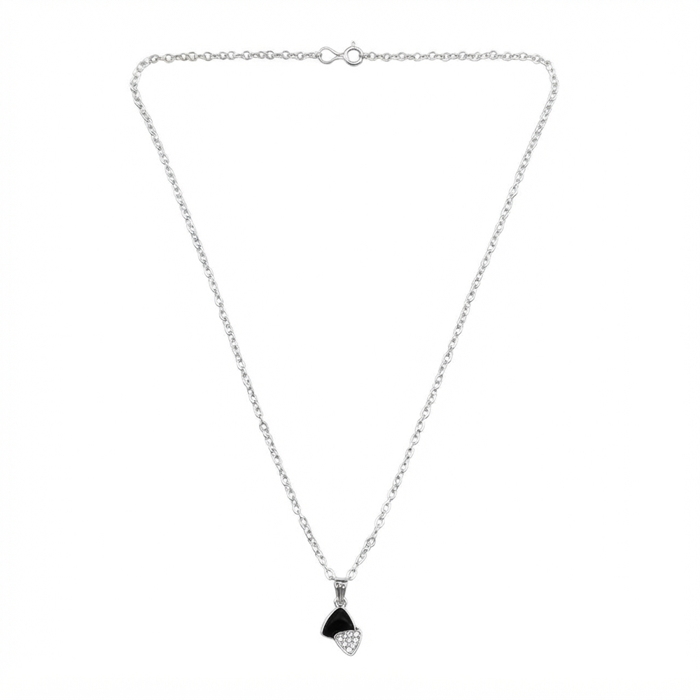 The99Jewel Fashion Silver Plated Austrian Stone Chain Pendant