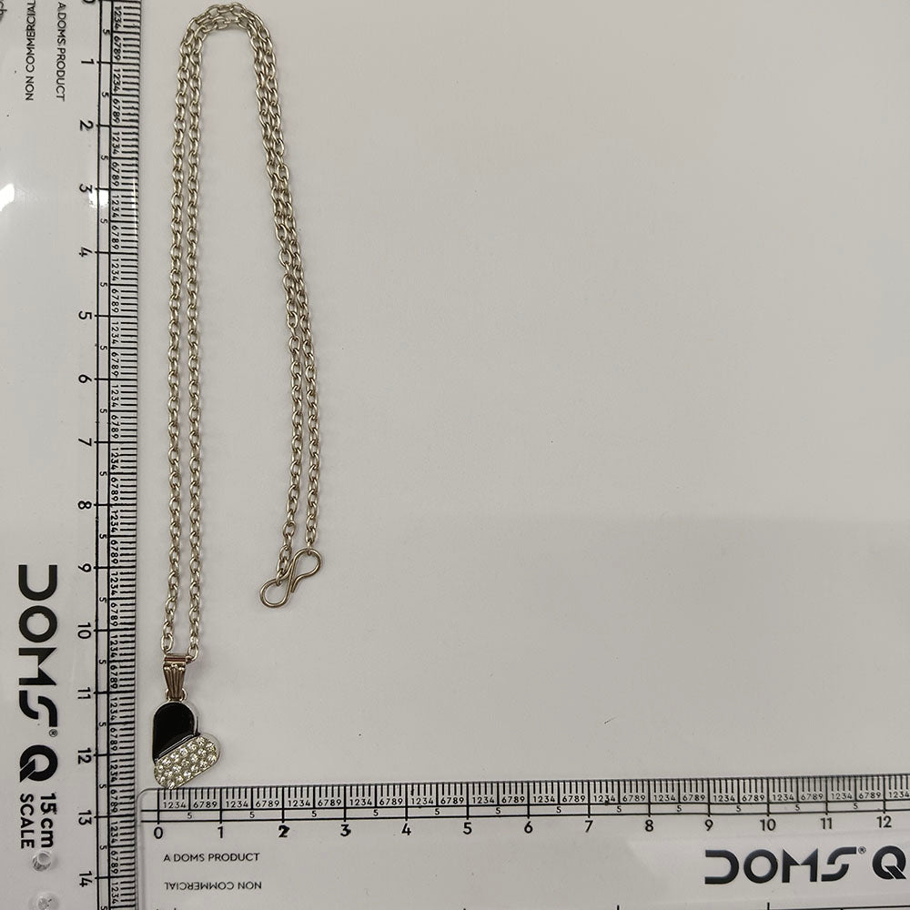 The99Jewel Fashion Silver Plated Austrian Stone Heart Shape Chain Pendant